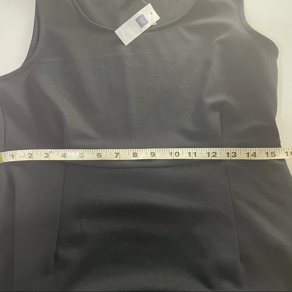 BNWT Gap Ponte Knit Sleeveless Classic Black Sheath Dress 12 - Picture 9 of 14